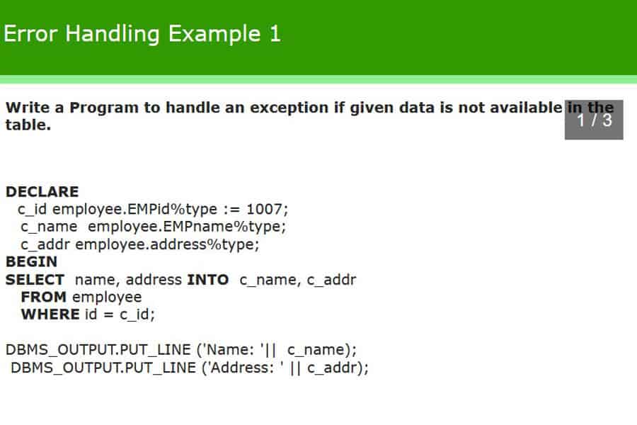 error handling example
